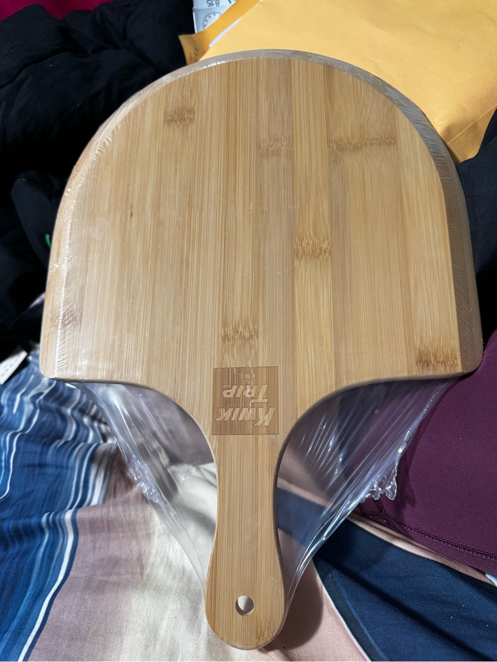 Bamboo Paddle Serving Board - Natural Wood